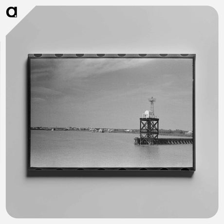 アートパネル-Deck Hand Throwing Line, Burrwood, Louisiana
 - ラッセル リー Canvas.
