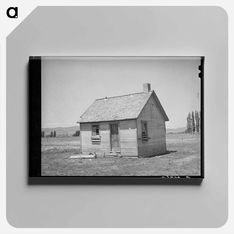 アートパネル-Dwelling of Ericson Brother, Box Elder County, Utah
 - ラッセル リー Canvas.