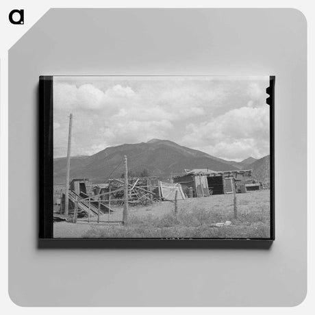 アートパネル-Barnyard of Spanish-American Farmer near Questa, New Mexico
 - ラッセル リー Canvas.