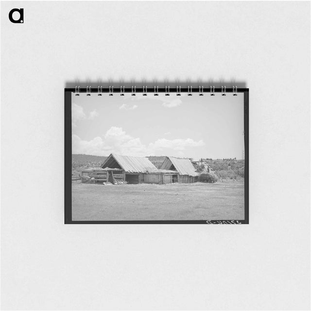 アートメモ帳-Hay Barns of a Spanish-American Farm, Llano, New Mexico
 - ラッセル リー Memo.