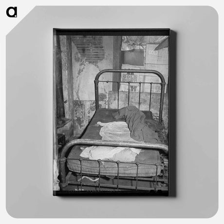 アートパネル-Room in Rooming House, Chicago, Illinois
 - ラッセル リー Canvas.