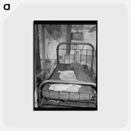 アートポストカード-Room in Rooming House, Chicago, Illinois
 - ラッセル リー Postcard.