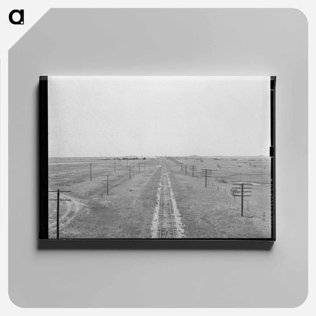 アートパネル-Railroad in the Great Plains near Vernon, Texas
 - ラッセル リー Canvas.