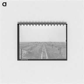 アートメモ帳-Railroad in the Great Plains near Vernon, Texas
 - ラッセル リー Memo.