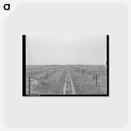 アートポストカード-Railroad in the Great Plains near Vernon, Texas
 - ラッセル リー Postcard.