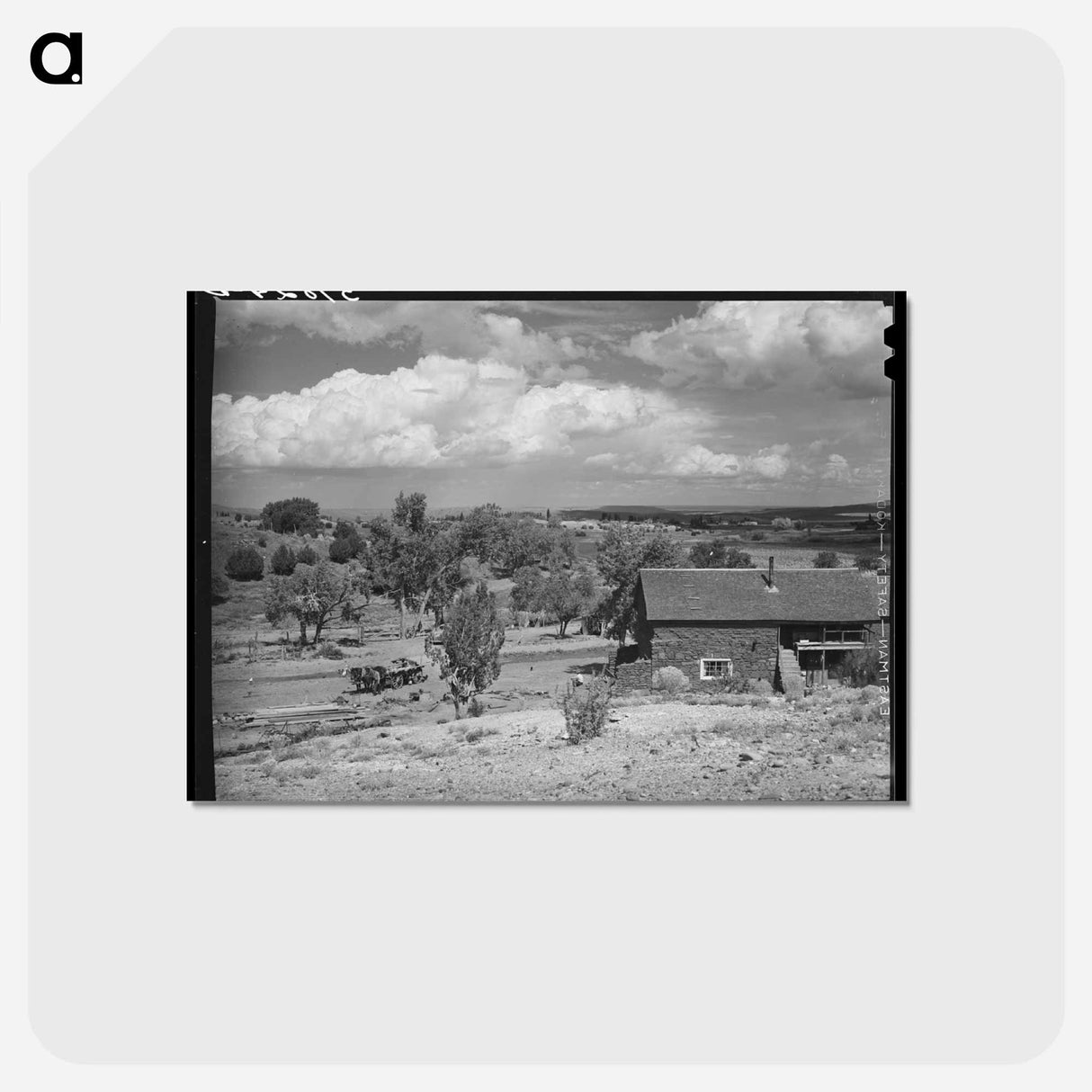 アートポストカード-Farmstead, Concho, Arizona
 - ラッセル リー Postcard.