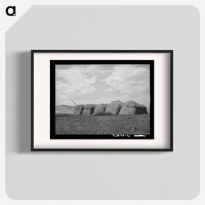 アートポスター-Stacks of Hay, Cornish, Utah
 - ラッセル リー Poster.