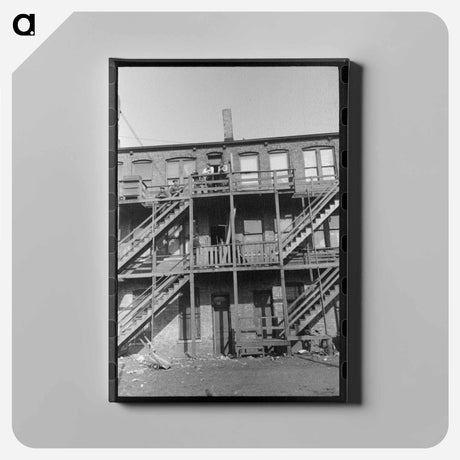 アートパネル-Apartment House, South Side of Chicago
 - ラッセル リー Canvas.