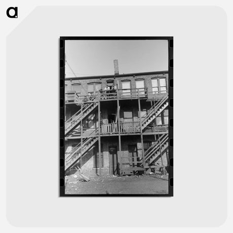 アートポストカード-Apartment House, South Side of Chicago
 - ラッセル リー Postcard.