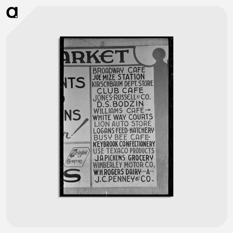 アートポストカード-Business Establishments of Colorado City, Texas
 - ラッセル リー Postcard.