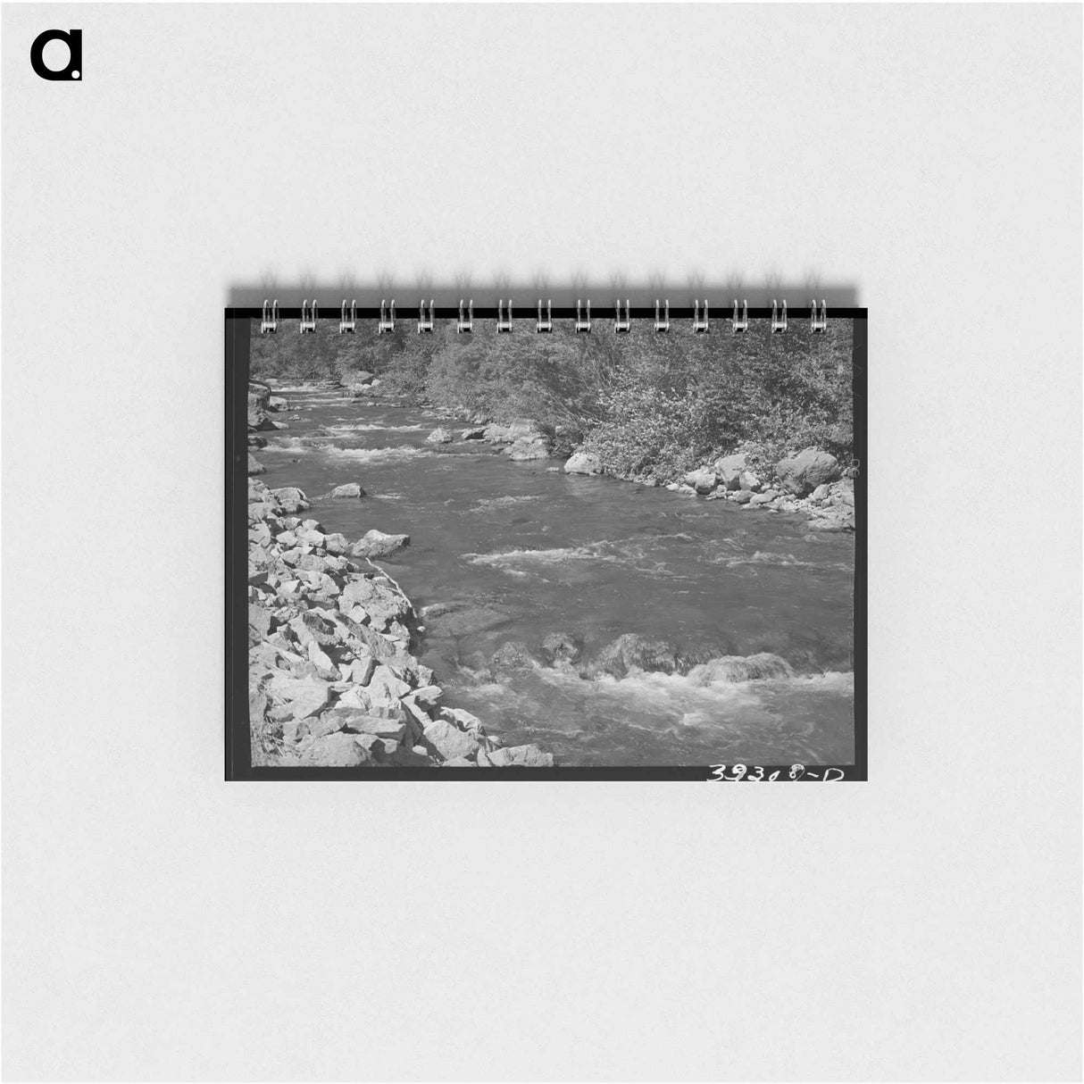 アートメモ帳-Mountain Stream, Logan River, Cache County, Utah
 - ラッセル リー Memo.