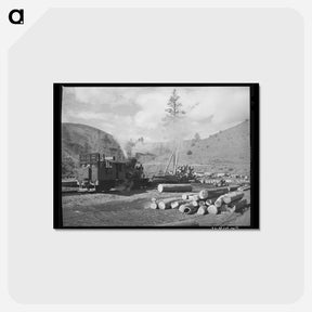 アートポストカード-Log Loading Station, Baker County, Oregon
 - ラッセル リー Postcard.