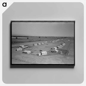 アートパネル-Isolation Unit, Agua Fria Migratory Labor Camp
 - ラッセル リー Canvas.