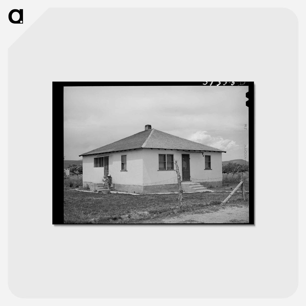 アートポストカード-Mormon Farmer's Home, Snowville, Utah
 - ラッセル リー Postcard.