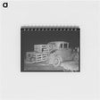アートメモ帳-Automobile with Turkeys at Cooperative Poultry Warehouse
 - ラッセル リー Memo.