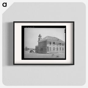 アートポスター-Former School in Akins, Oklahoma
 - ラッセル リー Poster.