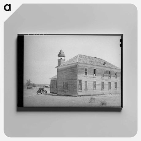 アートパネル-Former School in Akins, Oklahoma
 - ラッセル リー Canvas.
