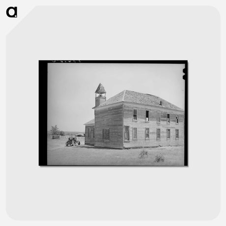 アートポストカード-Former School in Akins, Oklahoma
 - ラッセル リー Postcard.