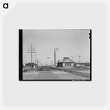 アートポストカード-Railroad Station at Cimarron, Kansas
 - ラッセル リー Postcard.