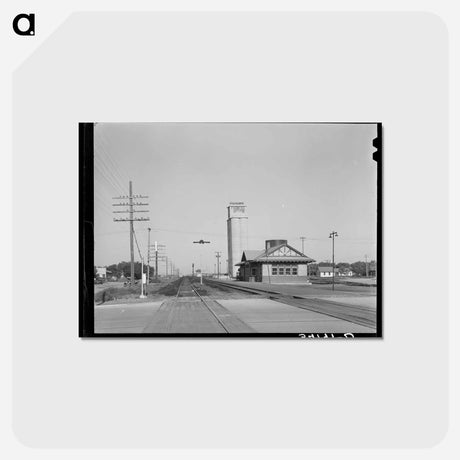 アートポストカード-Railroad Station at Cimarron, Kansas
 - ラッセル リー Postcard.