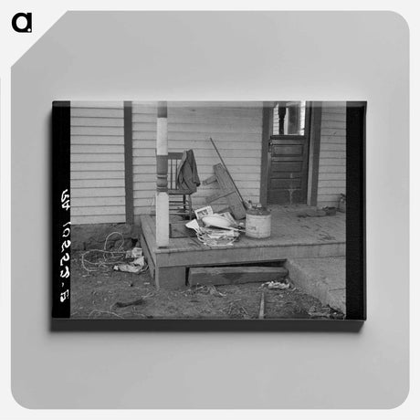 アートパネル-Farmhouse Backporch During Relocation
 - ラッセル リー Canvas.