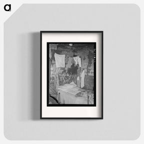 アートポスター-Tenant Farmer's Bedroom, Muskogee County, Oklahoma
 - ラッセル リー Poster.
