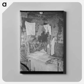 アートパネル-Tenant Farmer's Bedroom, Muskogee County, Oklahoma
 - ラッセル リー Canvas.
