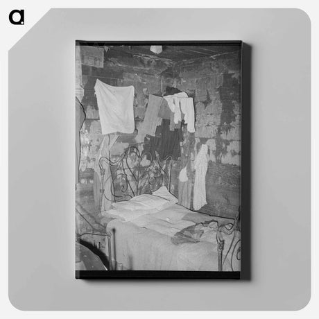 アートパネル-Tenant Farmer's Bedroom, Muskogee County, Oklahoma
 - ラッセル リー Canvas.