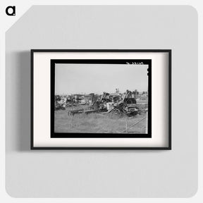 アートポスター-Agricultural Implement Junkyard near Syracuse, Kansas
 - ラッセル リー Poster.