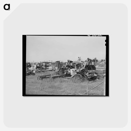 アートポストカード-Agricultural Implement Junkyard near Syracuse, Kansas
 - ラッセル リー Postcard.