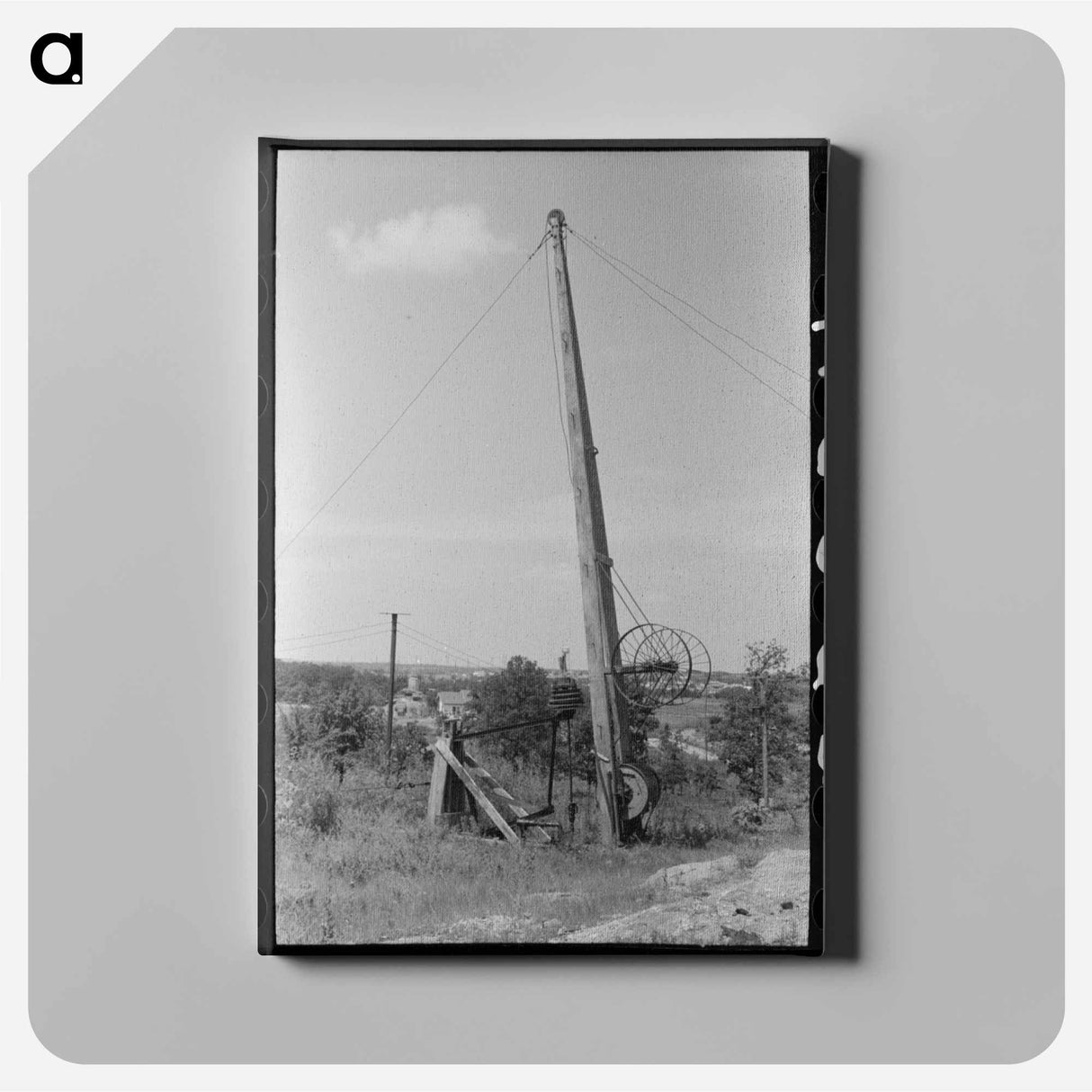 アートパネル-Pumping Rig, Seminole Oil Field, Oklahoma
 - ラッセル リー Canvas.