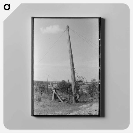 アートパネル-Pumping Rig, Seminole Oil Field, Oklahoma
 - ラッセル リー Canvas.