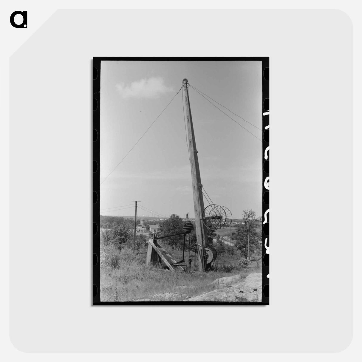 アートポストカード-Pumping Rig, Seminole Oil Field, Oklahoma
 - ラッセル リー Postcard.