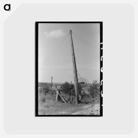 アートポストカード-Pumping Rig, Seminole Oil Field, Oklahoma
 - ラッセル リー Postcard.