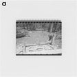 アートメモ帳-Putting Log into Place Before Hewing into Tie, Pie Town, New Mexico
 - ラッセル リー Memo.