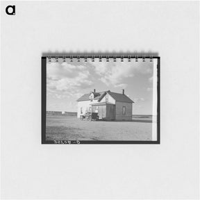 アートメモ帳-Farmhouse and Old Car, Williams County, North Dakota
 - ラッセル リー Memo.