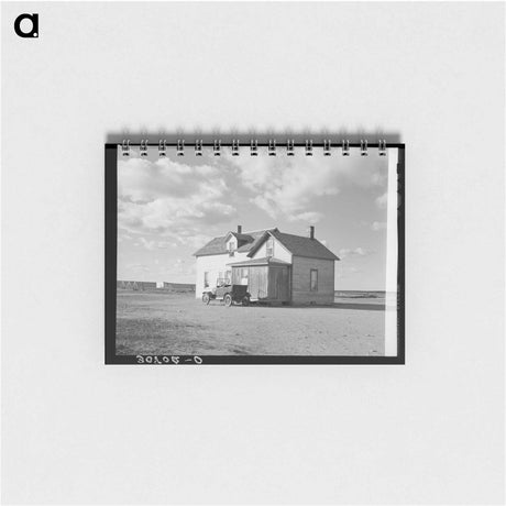 アートメモ帳-Farmhouse and Old Car, Williams County, North Dakota
 - ラッセル リー Memo.