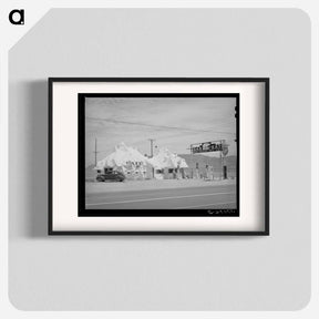 アートポスター-Cafe and Filling Station, U.S. Highway 66
 - ラッセル リー Poster.
