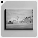 アートパネル-Cafe and Filling Station, U.S. Highway 66
 - ラッセル リー Canvas.