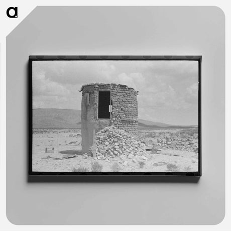 アートパネル-Abandoned Edifice, U.S. 85, Near Hatch, New Mexico
 - ラッセル リー Canvas.