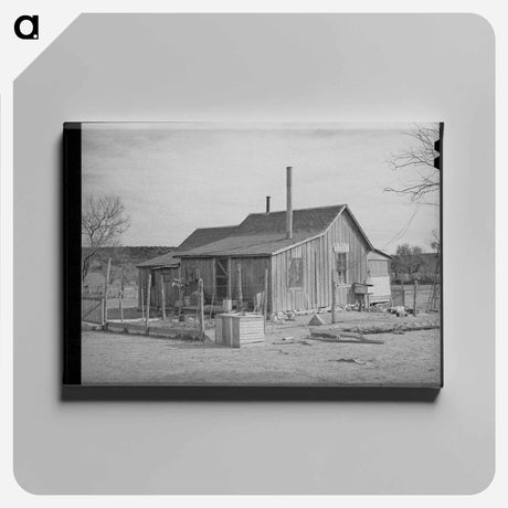 アートパネル-Kimble County Ranch House
 - ラッセル リー Canvas.
