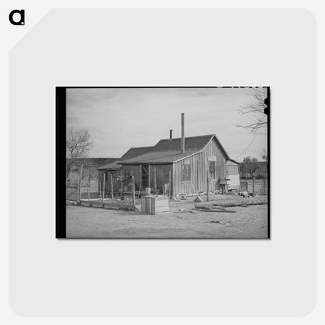アートポストカード-Kimble County Ranch House
 - ラッセル リー Postcard.