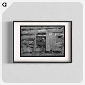 アートポスター-Shed Construction, McIntosh County, Oklahoma
 - ラッセル リー Poster.