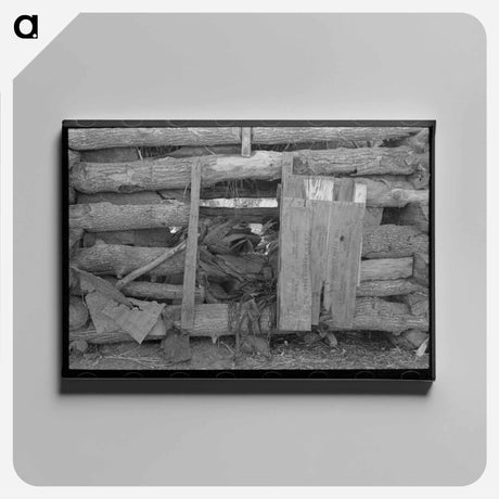 アートパネル-Shed Construction, McIntosh County, Oklahoma
 - ラッセル リー Canvas.