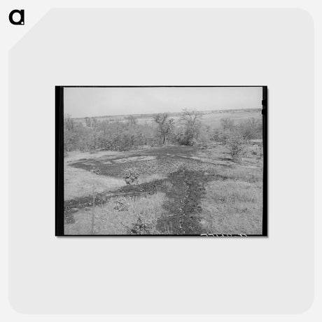 アートポストカード-Oil Draining into Slush Pit, Slick, Oklahoma
 - ラッセル リー Postcard.