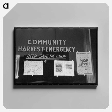 アートパネル-Community Harvest Emergency Committee Sign
 - ラッセル リー Canvas.