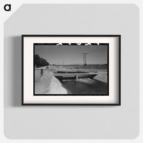 アートポスター-Irrigation Ditch, Maricopa County, Arizona
 - ラッセル リー Poster.