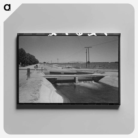 アートパネル-Irrigation Ditch, Maricopa County, Arizona
 - ラッセル リー Canvas.