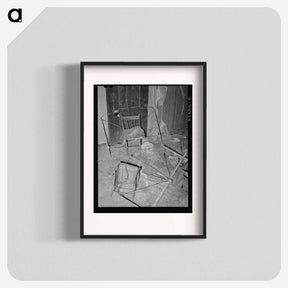 アートポスター-Interior of Abandoned Farmhouse, McIntosh County, Oklahoma
 - ラッセル リー Poster.