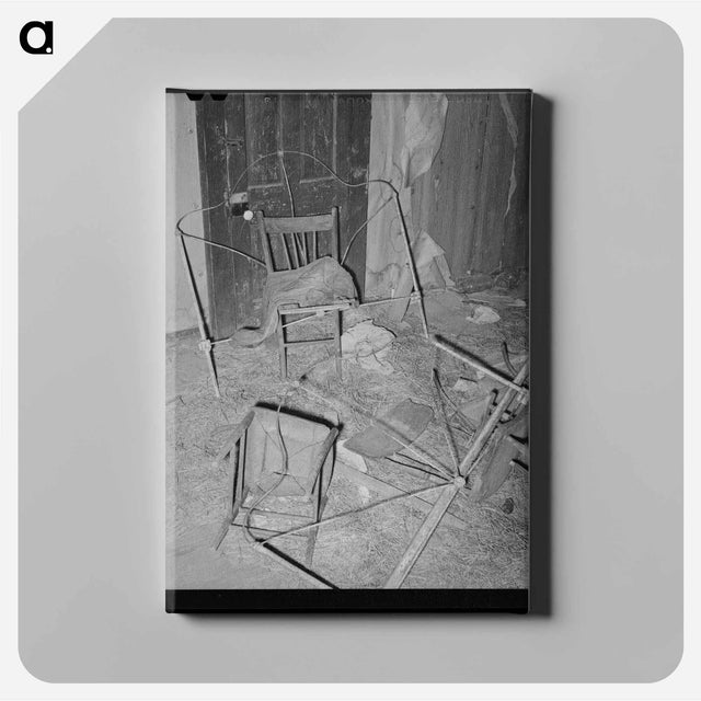 アートパネル-Interior of Abandoned Farmhouse, McIntosh County, Oklahoma
 - ラッセル リー Canvas.